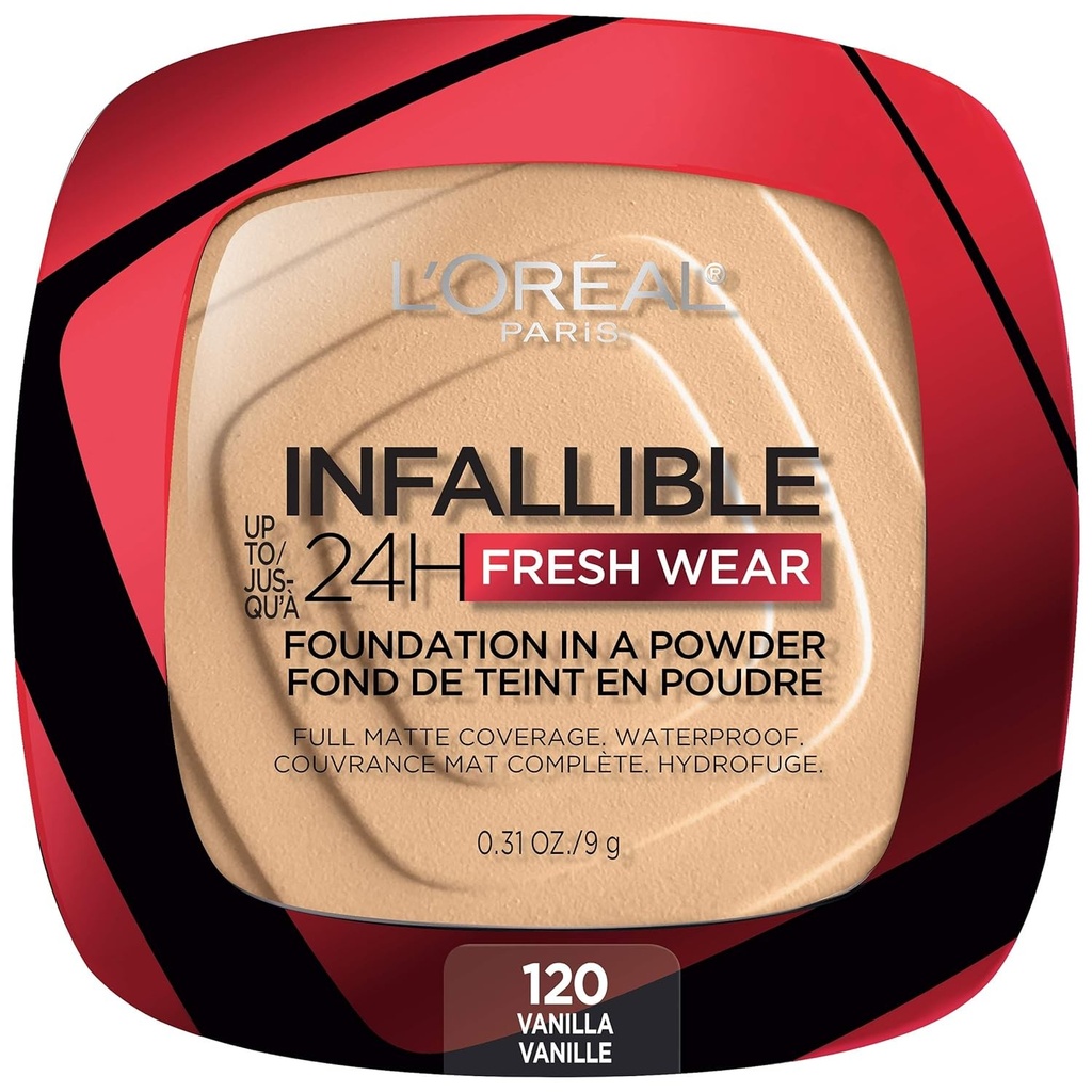 Base en polvo L’Oréal Paris Infallible Fresh Wear 24H (120 Vanilla)