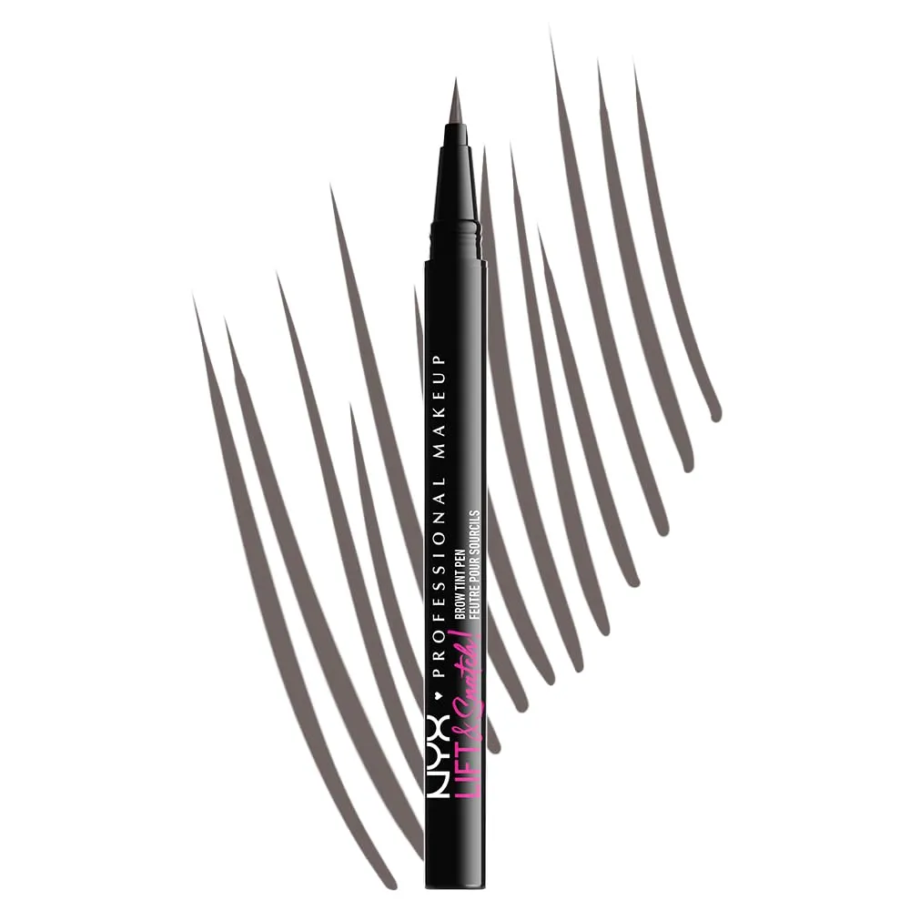Plumón para cejas NYX Lift & Snatch! Brow Tint Pen – Gray Black
